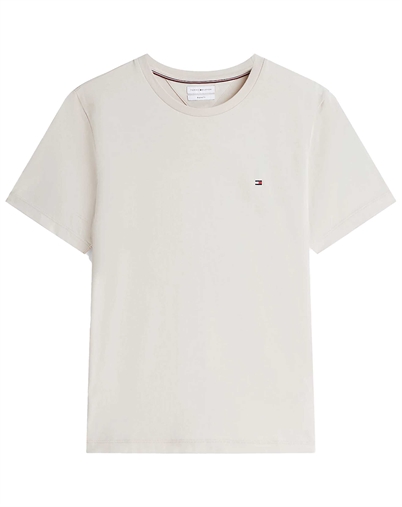 Tommy Hilfiger - Embroidery Crew Neck T-Shirt - Newsprint